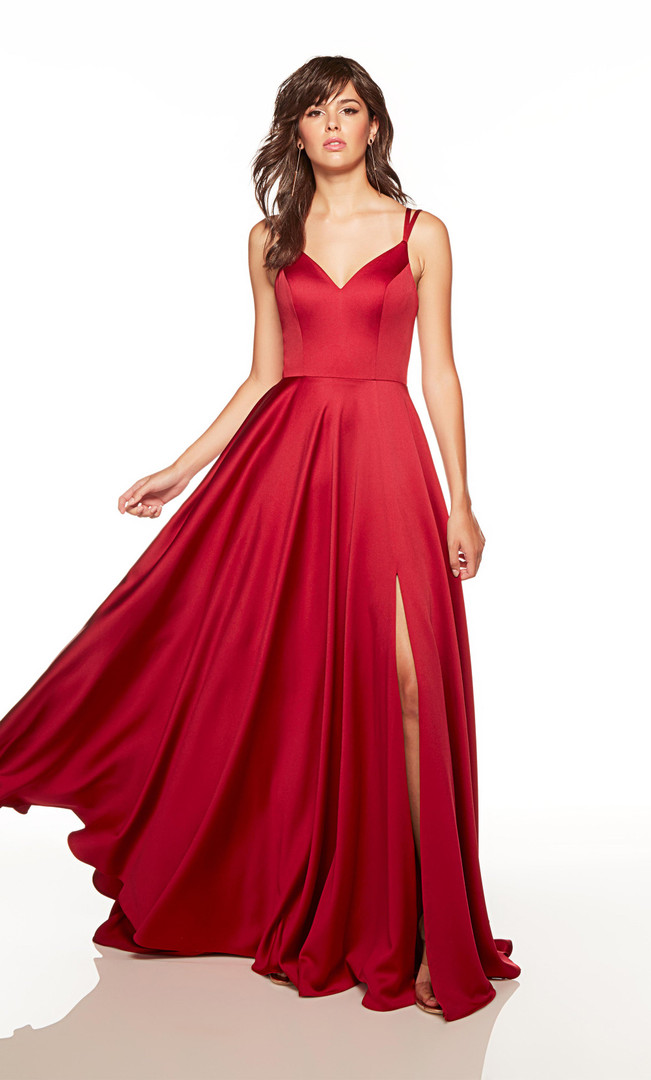 Alyce Paris 1749 Luminous Satin Sweetheart Neck Formal Dress