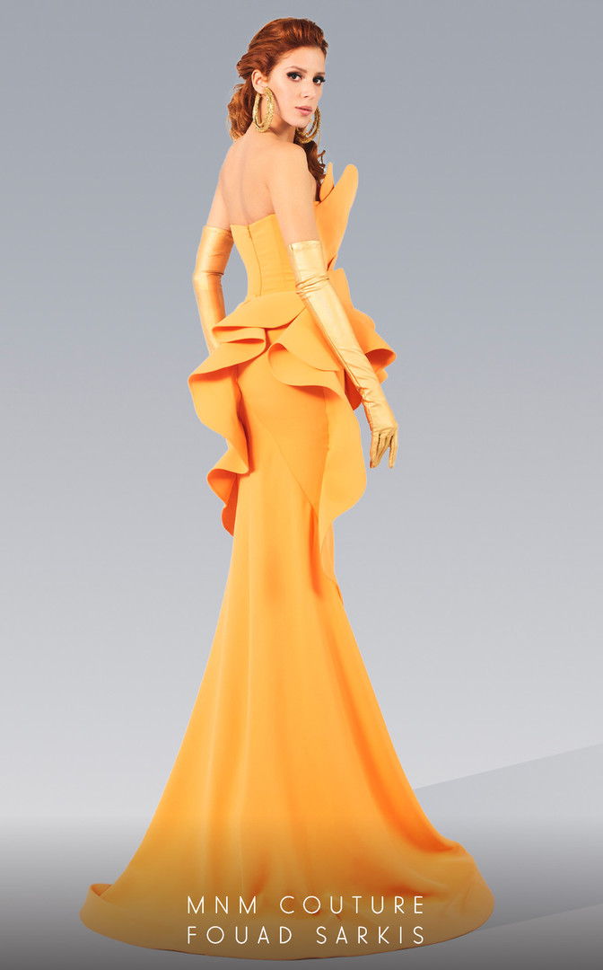 MNM Couture 2647 Sweetheart Neck Sleeveless Crepe Long Dress