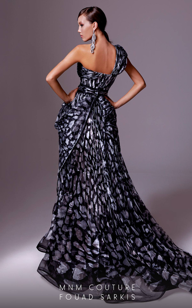 MNM Couture 2717 Chiffon Sweetheart Neck Sleeveless Dress