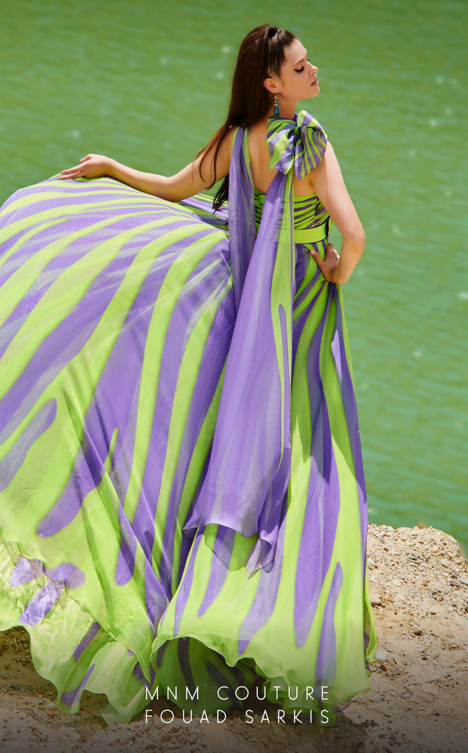 MNM Couture 2749 Chiffon Sleeveless High Neck Evening Dress