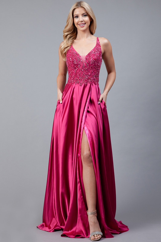 Amelia Couture 6120 Embellishments Sleeveless Long Dress