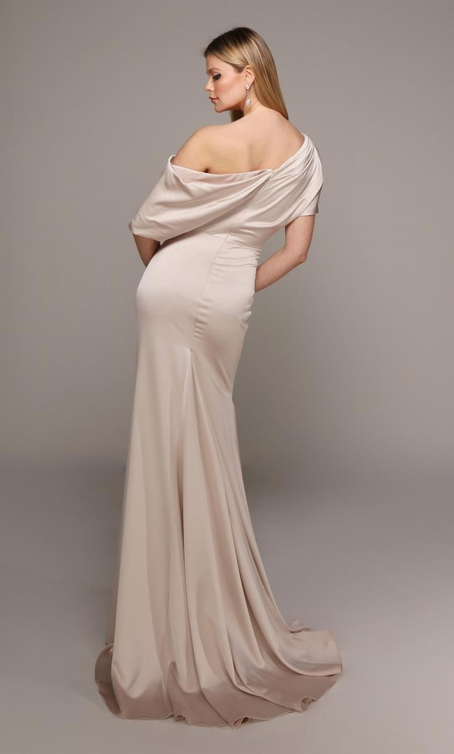 Alyce Paris 27560 Off The Shoulder Fit N Flare Long Dress