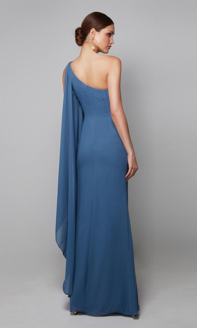 Alyce Paris 27603 One Shoulder Closed Back Long Formal Dress