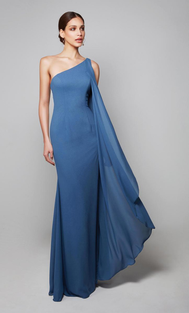Alyce Paris 27603 One Shoulder Closed Back Long Formal Dress