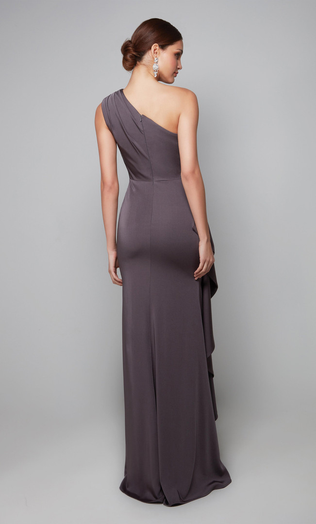 Alyce Paris 27624 One Shoulder Straight Long Formal Dress