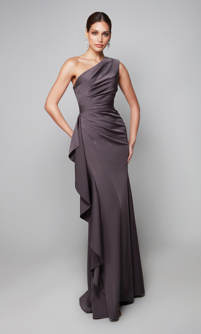 Alyce Paris 27624 One Shoulder Straight Long Formal Dress