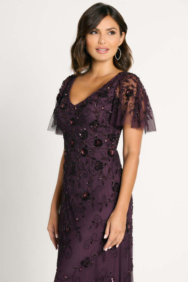 La Valetta by Mon Cheri LV6105 Beading V-Neck Long Dress