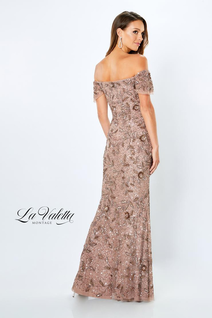 La Valetta by Mon Cheri LV22103 Beading Jersey Long Dress