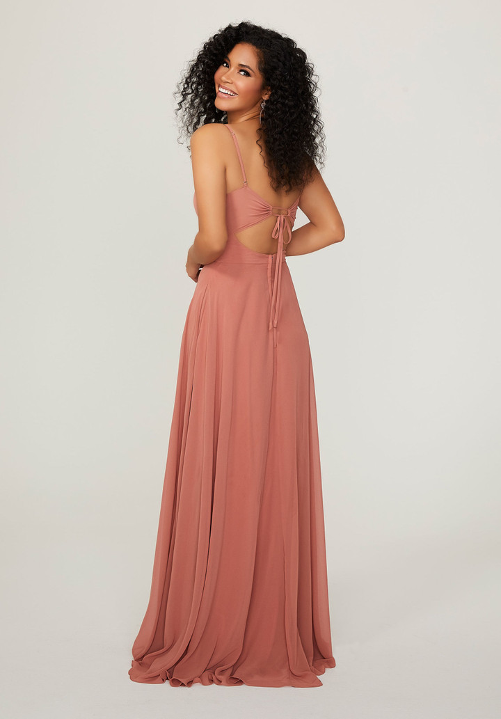 Morilee Bridesmaids 21784 Chiffon V-neck Sleeveless Dress