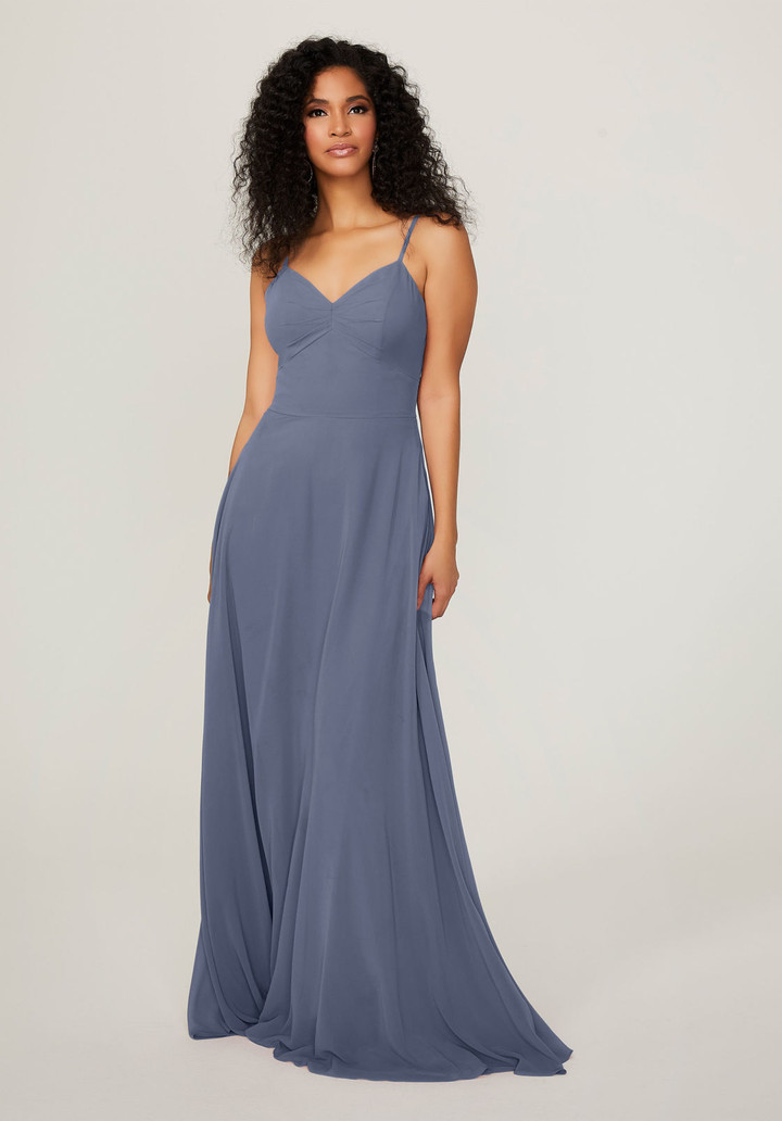 Morilee Bridesmaids 21784 Chiffon V-neck Sleeveless Dress