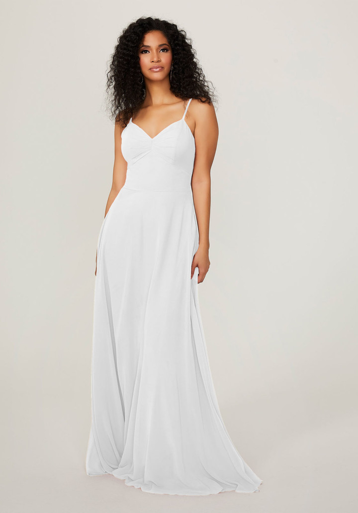 Morilee Bridesmaids 21784 Chiffon V-neck Sleeveless Dress