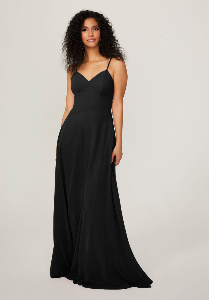 Morilee Bridesmaids 21784 Chiffon V-neck Sleeveless Dress