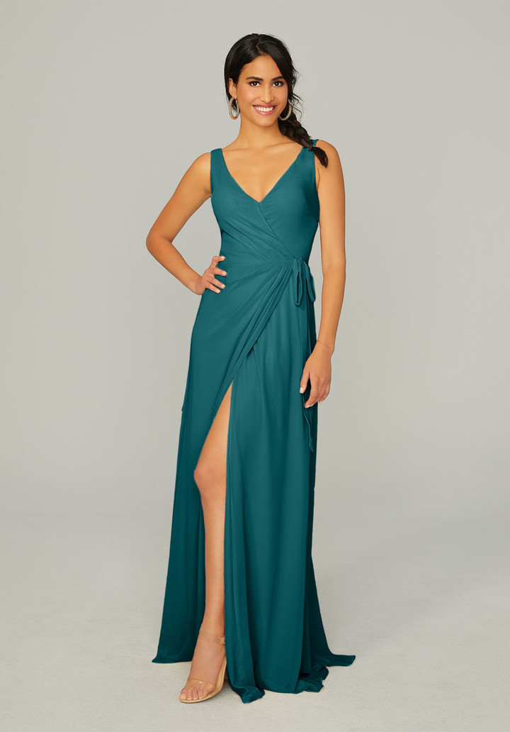 Morilee Bridesmaid 21771 Chiffon Spaghetti Straps Dress