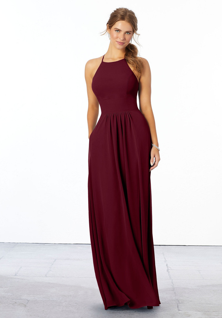Morilee Bridesmaid 21666 Chiffon Sleeveless A-Line Dress