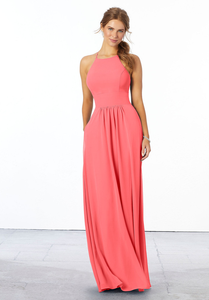 Morilee Bridesmaid 21666 Chiffon Sleeveless A-Line Dress