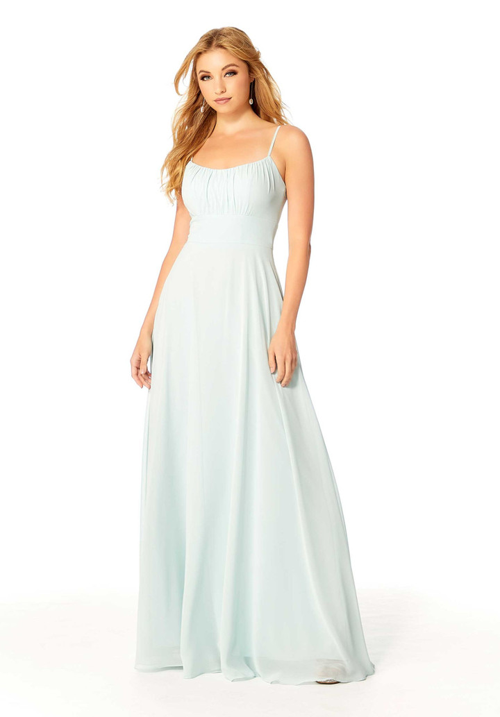 Morilee Bridesmaid 21803 Chiffon Scoop Neck A-Line Dress