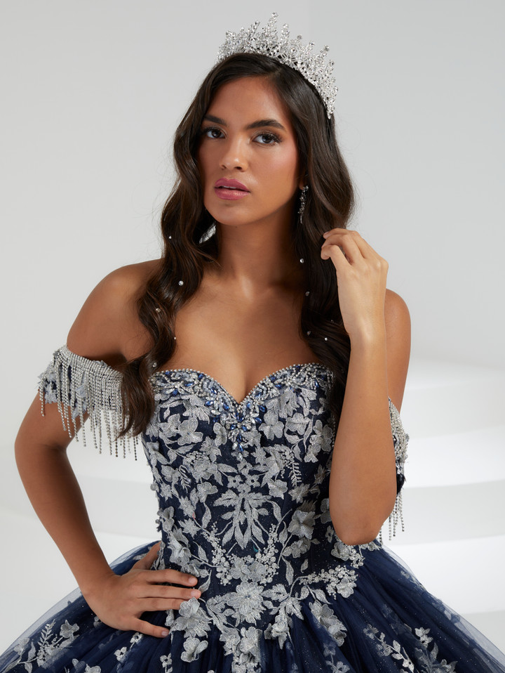 House of Wu 26056 Lace Tulle Sweetheart Neck Long Ballgown