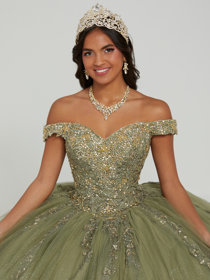 House of Wu 56486 Lace Tulle V-Neck Sleeveless Long Ballgown