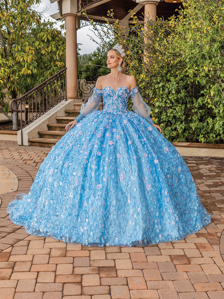 Dancing Queen 1835 Off Shoulder Sweetheart Neck Long Dress