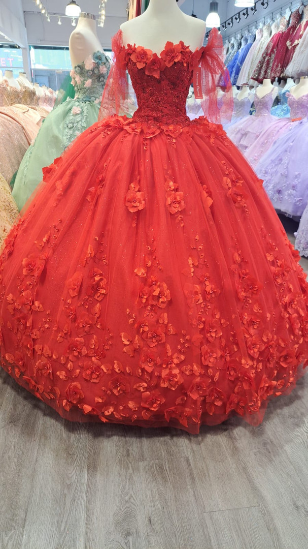 Dancing Queen 1792 Off Shoulder Sweetheart Neck Long Dress