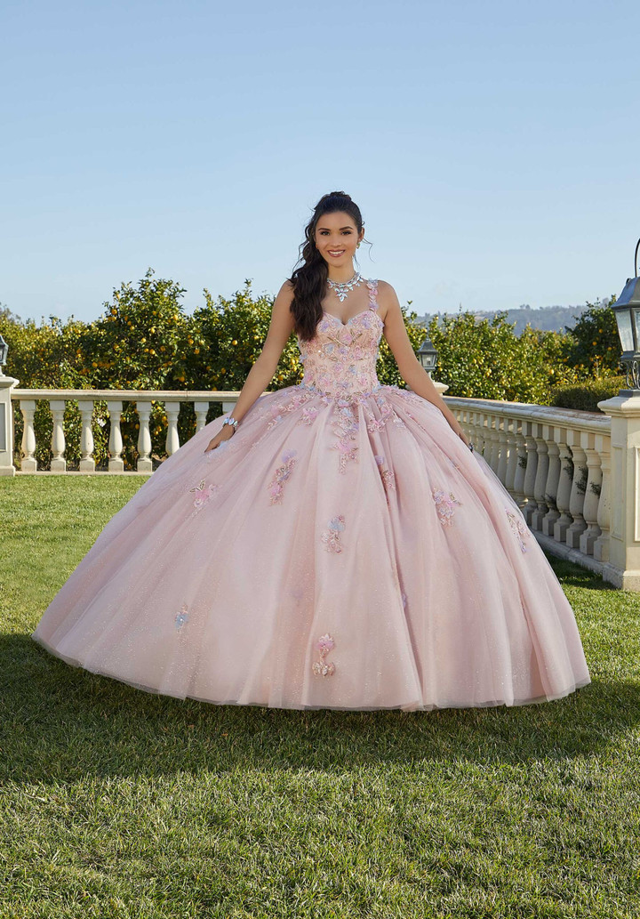 Morilee 89424 Sweetheart Neck Straps Sleeves Quince Dress