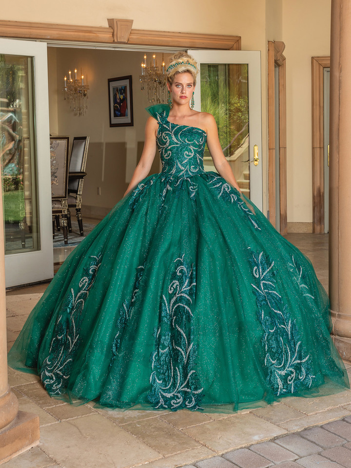 Dancing Queen 1733 One Shoulder Quinceanera Ballgown