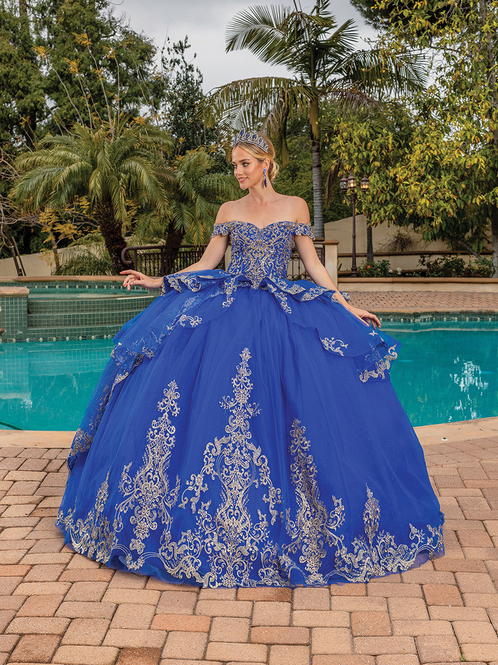 Dancing Queen 1720 Off Shoulder Sweetheart Neck Ballgown