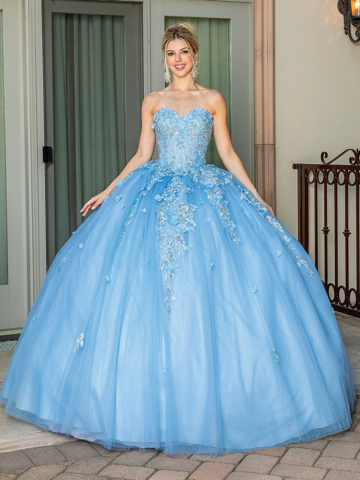 Dancing Queen 1717 Off Shoulder Strapless Quinceanera Gown