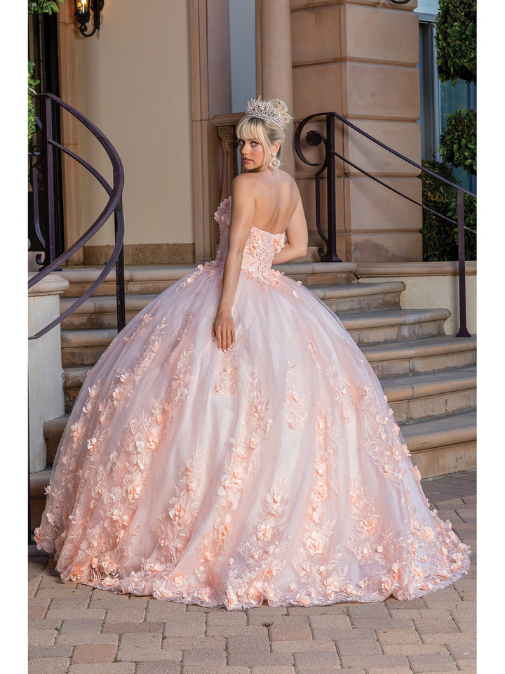 Dancing Queen 1705 Off Shoulder Strapless Quinceanera Gown