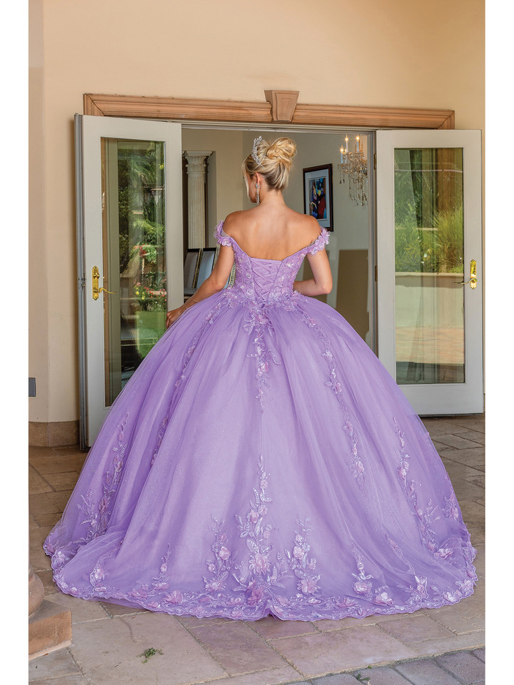 Dancing Queen 1698 Off Shoulder Sweetheart Neck Ballgown