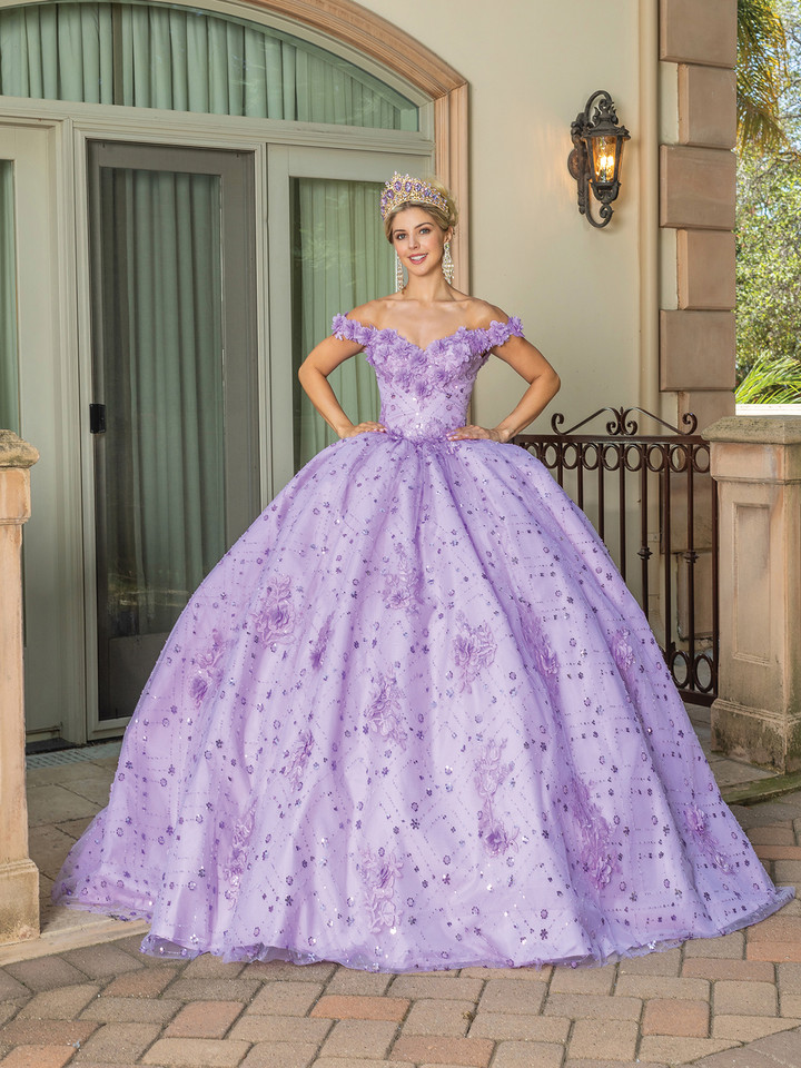 Dancing Queen 1660 Off Shoulder Sweetheart Neck Ballgown