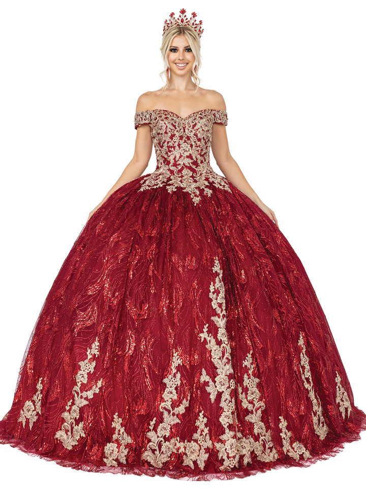 Dancing Queen 1579 Off Shoulder Sweetheart Neck Ballgown