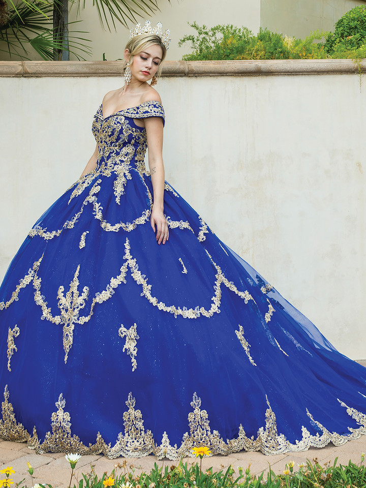 Dancing Queen 1572 Off Shoulder Sweetheart Neck Ballgown