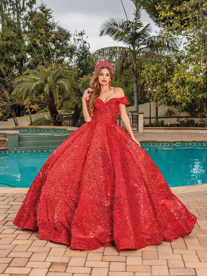 Dancing Queen 1559 Off Shoulder Sweetheart Neck Ballgown