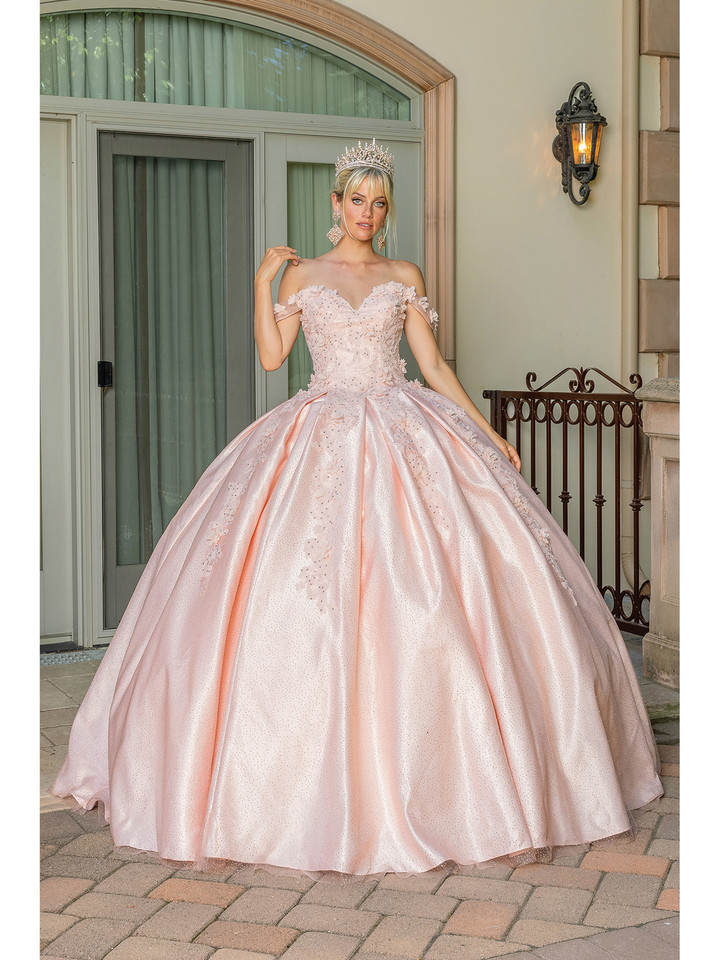 Dancing Queen 1501 Off Shoulder Sweetheart Neck Ballgown