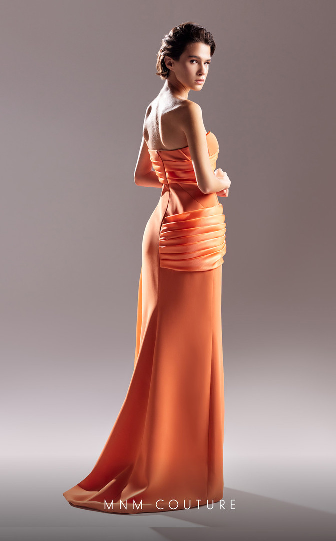 MNM Couture G1506 Organza Sweetheart Neck Strapless Dress