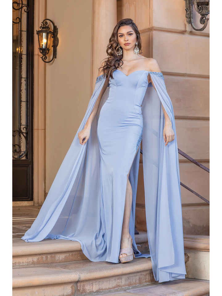 Dancing Queen 4306 Off Shoulder Sweetheart Neck Long Dress