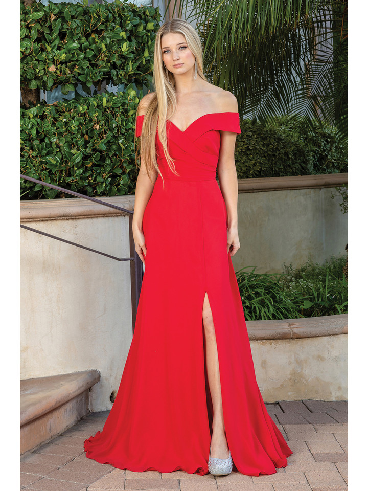 Dancing Queen 4289 Off-Shoulder Sweetheart Neck Long Dress