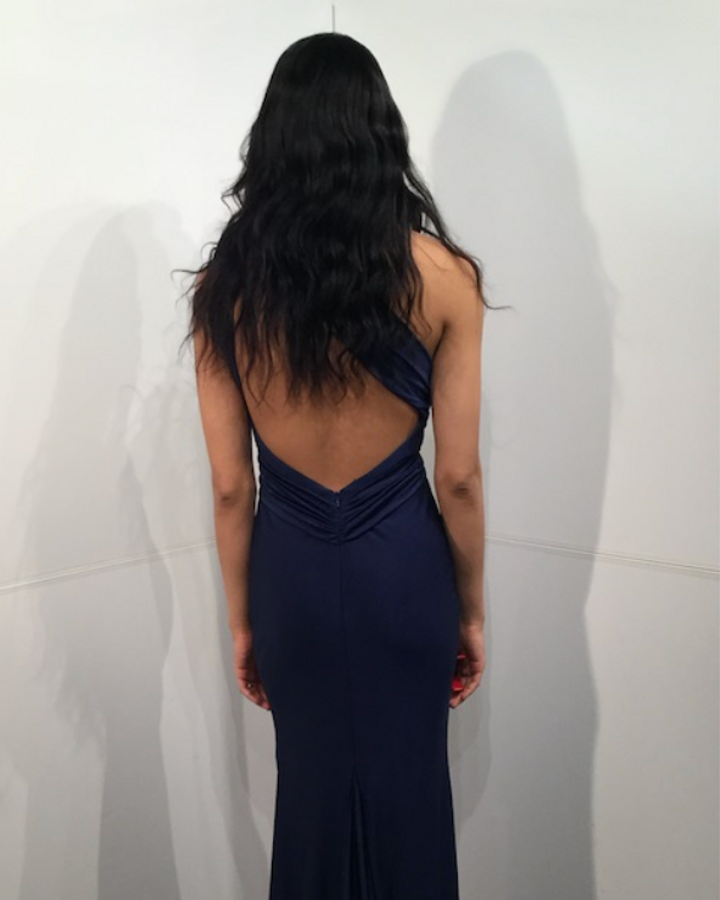JVN by Jovani JVN22339 Asymmetric Neck Sleeveless Dress