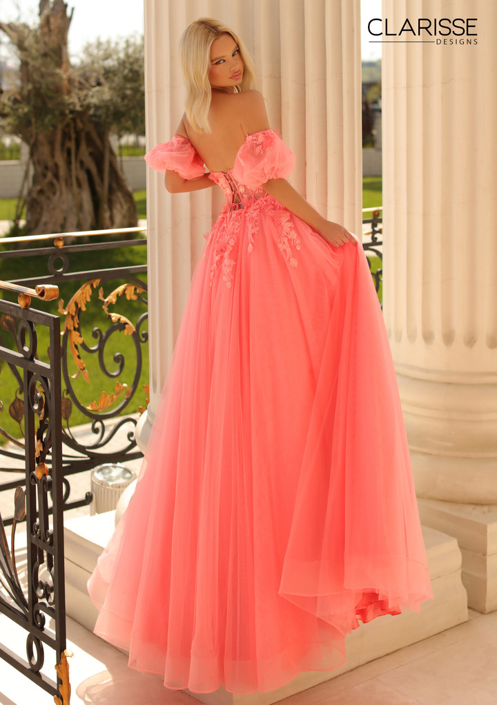 Clarisse 810721 Tulle Strapless Sweetheart Neck Ballgown
