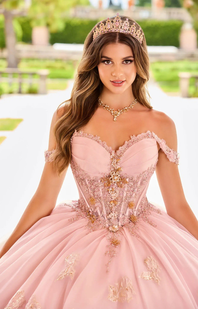 Princesa by Ariana Vara PR30154 Beading Off Shoulder Gown