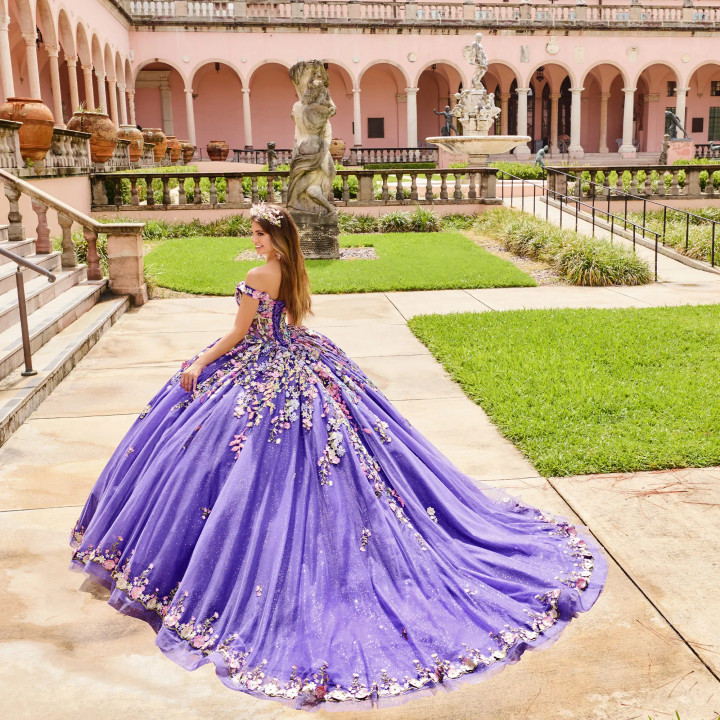 Princesa by Ariana Vara PR30155 Sequins Off Shoulder Gown