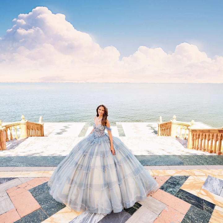 Princesa by Ariana Vara PR30160 Sequins Off Shoulder Gown