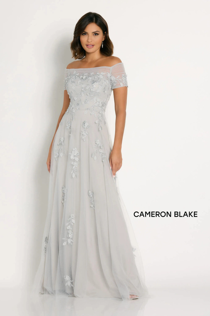 Cameron Blake by Mon Cheri CB751 Sequins Off Shoulder Dress