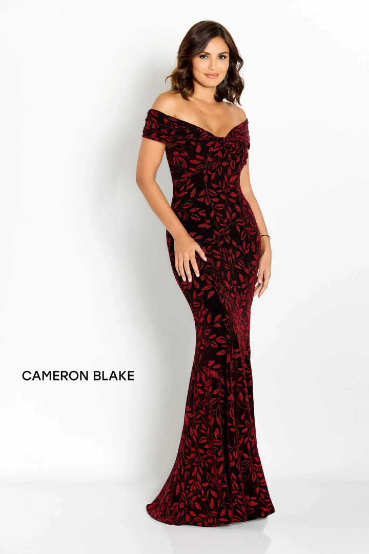 Cameron Blake by Mon Cheri CB766 Off the Shoulder Long Dress