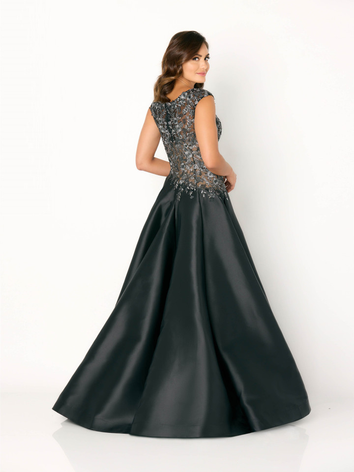 Cameron Blake by Mon Cheri CB778 Mikado Allover Lace Dress