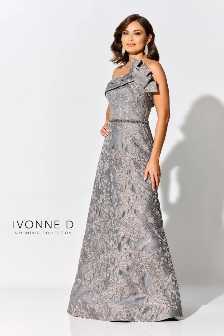 Ivonne D by Mon Cheri ID304 Asymmetric Neck Sleeveless Dress