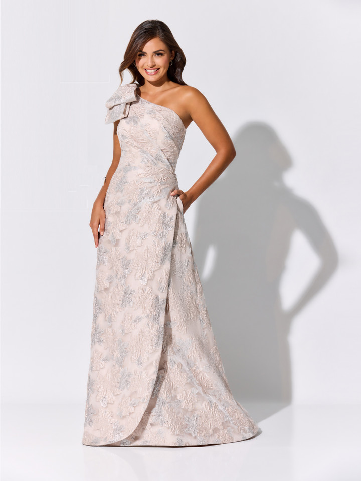 Ivonne D by Mon Cheri ID326 Brocade Pongee Lining Long Dress