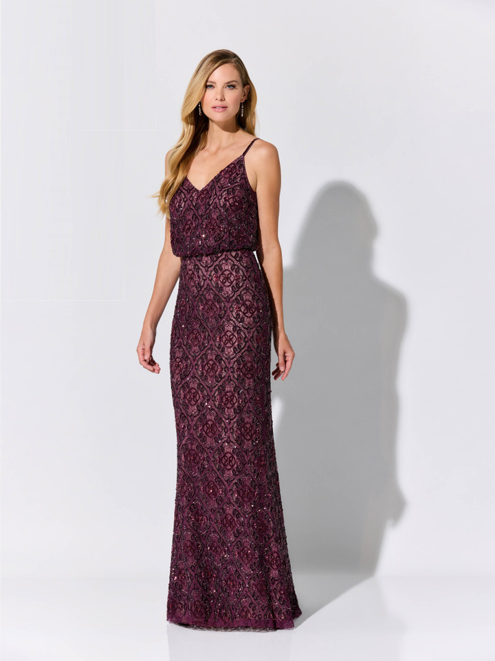 Ivonne D by Mon Cheri ID322 Allover Lace Sequins Beads Dress