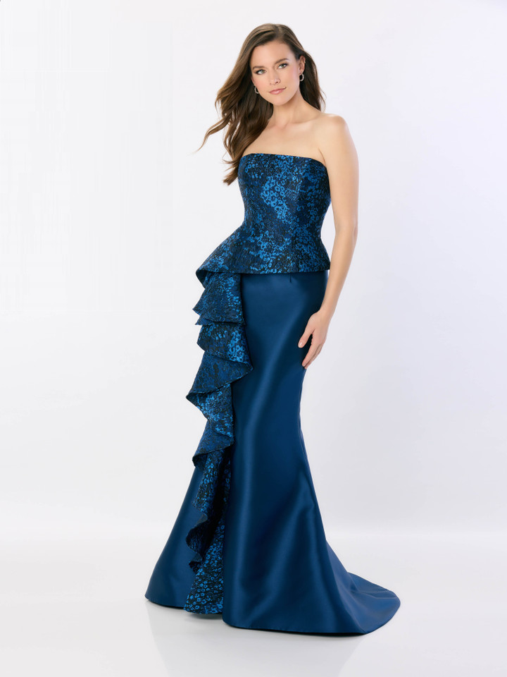 Montage by Mon Cheri M2228 Mikado Pongee Lining Long Dress